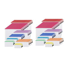 Mesh Rits Pouch 60 Stuks Waterdichte Rits Zakken Document Pouch voor Het Organiseren van Schoolbenodigdheden, Kantoorapparatuur