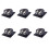 6X Square Shape Double Binding Post Type Speaker Box Terminal Cup Black 1