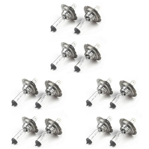12 X H7 Car Headlight Bulbs 12V / 55W Halogen Standard Lamp Light