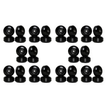 Ruedas De Skate Con Rodamientos Ruedas De PU De Calle De 52X30 Mm Piezas De Skate Ruedas De Crucero Longboard (Juego De 40) Negro