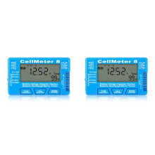 2X RC Cellmeter 8 Digital Battery Capacity Checker Controller Tester Voltage Tester for Li-Ion NiMH Nicd Cell Meter