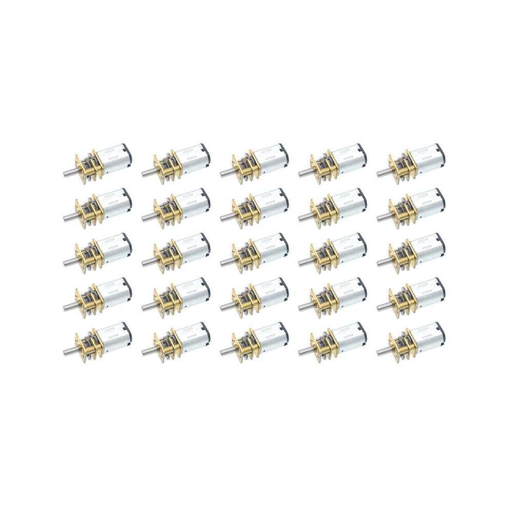 25Pcs Ga12-N20 Metal Gear Motor 3V Gear Wheel Gear Motors 15Rpm 6033041315929