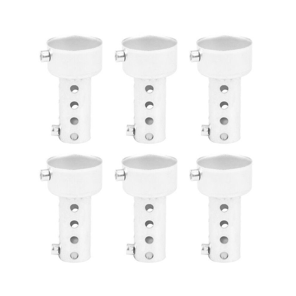 6X Motorcycle Exhaust Can Muffler Insert Baffle Db Killer Silencer 42Mm X 80Mm Silver 6032093752546