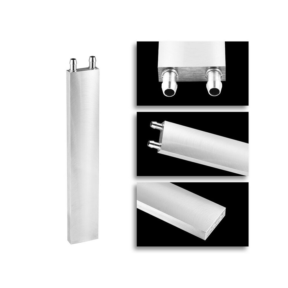 6X Aluminum Water Cooling Block 240X40x12mm Cooler For Computer Cpu Radiator Silver 6032029541305