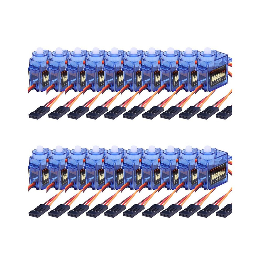 20Pcs Sg90 9G Servo Servo Motor For Rc Planes Robot Arm Fixed-Wing Servo Motor Control For Airplane 180 6032376227501