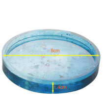 15 Pack  Diy Round Coaster Silicone Mold, Diameter 3.15Inch/8cm, Molds for Casting with Resin, Cement
