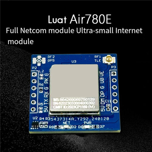 4X Módulo 4G Luat Air780E Módulo Netcom Completo  IoT Comunicación en Serie Transmisión de Datos Módulo Multifunción DTU 2