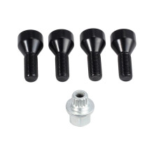 Kit de Pernos y Tuercas de Bloqueo de Rueda M12 X 1,5 36136786419 para  Z4, Z3, M6, M5, M3, 650i, 535i, 528i, 525i, 335i, 328i y 330i  Cooper