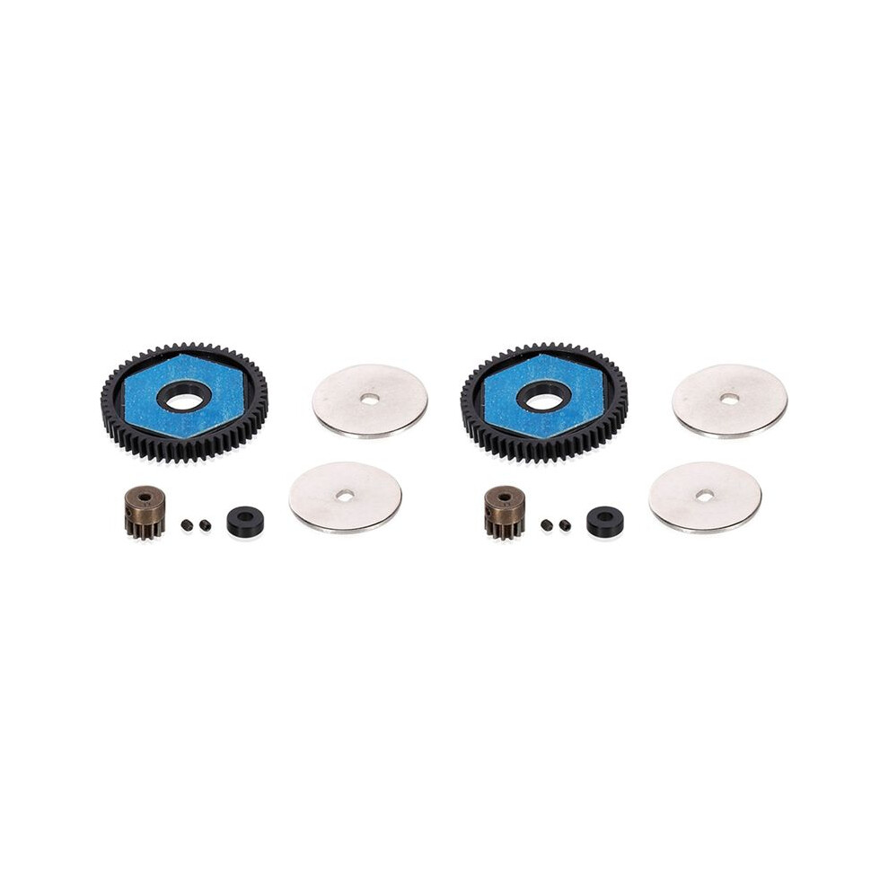 2X 56T Spur Gear 13T Motor Gear Gearbox Transmission Gears Set For 1/10 Rc Crawler Car Axial Scx10 Scx10 Ii 4713258972826
