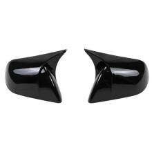 Car Rearview Cover Protective Trim Exterior Door Cover Side Wing Mirror Cap for Model 3 2016 -2024 Glossy Black