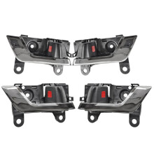 1 Satz/4 Stück Türinnengriffe Vorne/Hinten, Chrom+Schwarz, für Highlander 2008-2013 69205-20210 69206-20210-C0