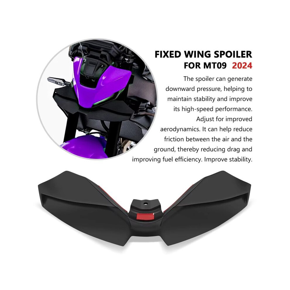 Motorcycle Downforce Naked Frontal Spoilers Winglet Aerodynamic Wing Front Spoiler For Mt09 Sp 2024 2025 6031847973381