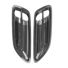 Car Hood Air Vent Decorative Cover Real Carbon Fiber Sticker Exterior Modification Accessories for Stinger 2018-2023