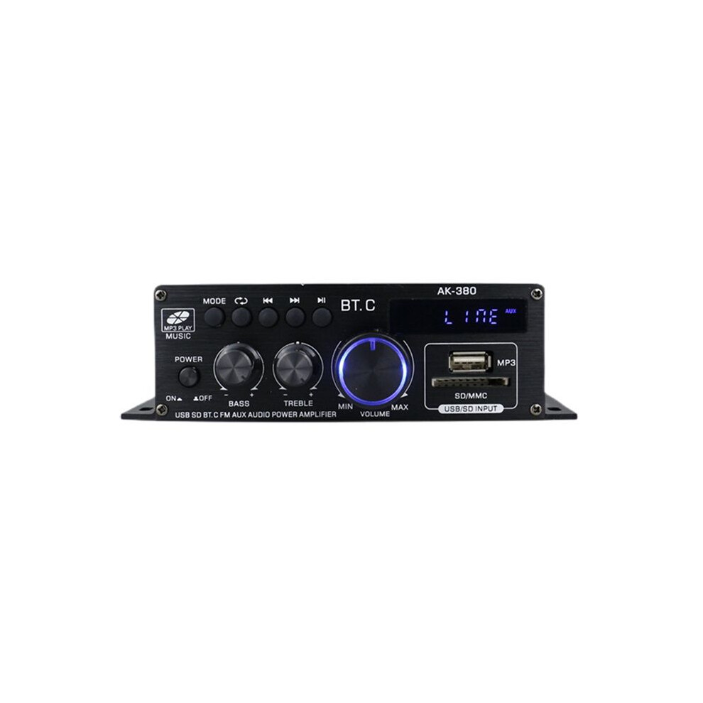 5X Ak380 800W 12V Power Amplifier Stereo Home Car Bass Audio Amp Music Player Car Speaker Class D Fm Usb/ 6031492742721