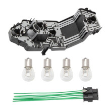 63217361305 Rücklichtlampenfassung + Sockelkabelbaum + 4-Teiliges Lampenset für   Cooper F55 F56 F57 Rücklicht