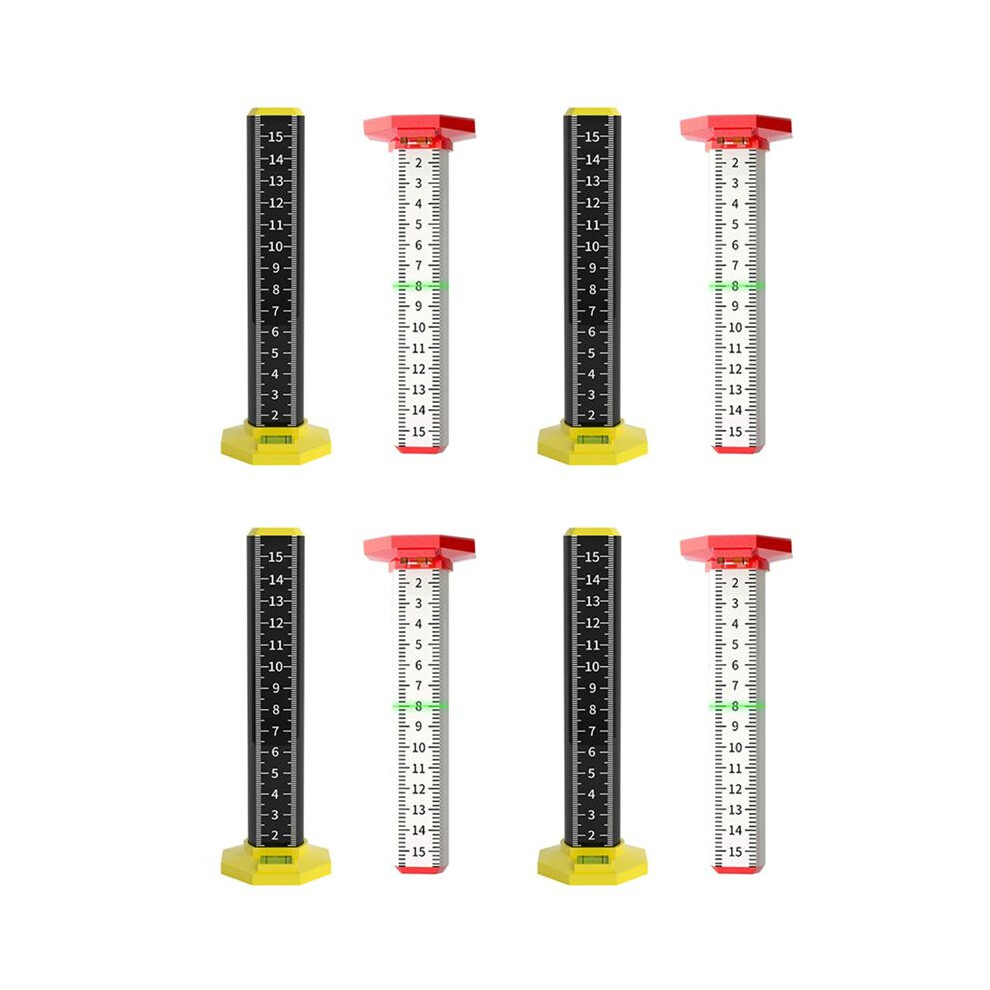 8Pcs Ceiling And Floor Tile Height Ruler, Measuring Ruler With Magnetic Base, Measuring Ruler, Suspended Ceiling 4713324197252