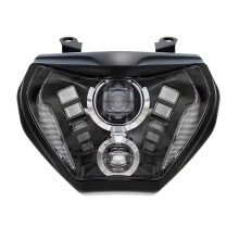 For MT09 FZ09 2014-2016 Motorcycle Headlight Assembly with DRL E-24 LED Headlight High Low Plug and