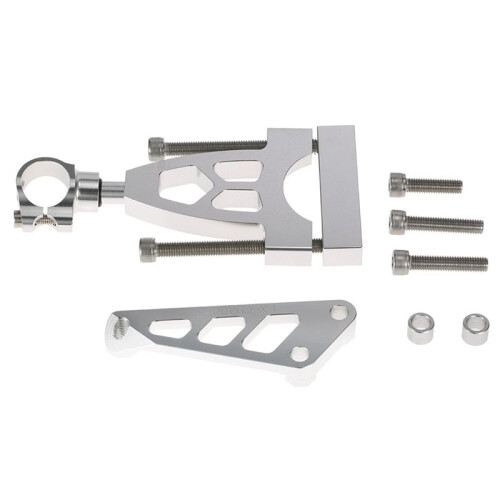 Motorcycle Steering Damper Mounting Bracket for  CB400 VTEC 1999- Motorcycle Modification Parts Silver
