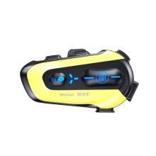 Motorcycle Helmet Headset 300M Intercom Noise Cancellation Helmet Speakers Soft/Hard Mic IP65 Waterproof