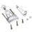 Motorcycle Steering Damper Mounting Bracket for  CB400 VTEC 1999- Motorcycle Modification Parts Silver 3