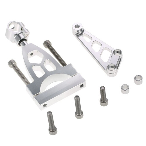 Motorcycle Steering Damper Mounting Bracket for  CB400 VTEC 1999- Motorcycle Modification Parts Silver 2