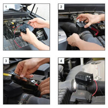 Auto-Ultraschall-Mäuseabwehr, Ungiftiger Auto-Rattenabwehr, 12-V-Betrieben, Intelligente Start-Stopp-Mäuse im Automotor