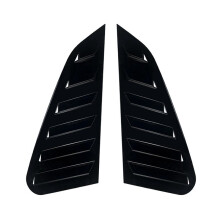 Dreieckige Heckfenster-Lamellen, Rollläden, Jalousien, Verkleidung für Impreza WRX STI 2011-2014, Leuchtend Schwarz
