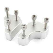 Motorfiets Stuur Verhoging Pad Stuur Verhoger voor  GTR1400 2008-2022 Hoogte Verhogende Pad Zilver