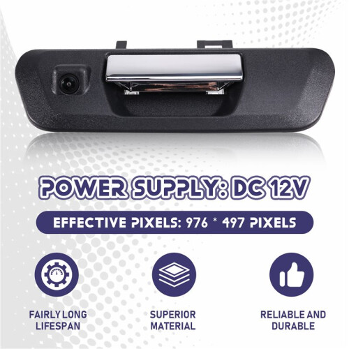 Rearview Camera Tailgate Handle Camera Night Vision Vehicle Cameras for  Navara D23 Np300 2015-2019 1