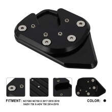 Motorcycle Kickstand Side Stand Extension Support Plate for XADV750 NC750X 2017-2020 Black