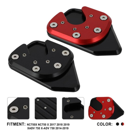 Motorcycle Kickstand Side Stand Extension Support Plate for  NC750X 2017-2020 Black 1