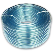 SEB Enterprises Clear PVC Hose Vinyl Tubing (10m, 16mm ID - 19mm OD), Food Grade Flexible Plastic Tubing for Transfering Water Oil Air, Pump, Siphon