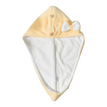 Bowknot Hair Drying Towel Instant Quick Dry Hair-light yellow