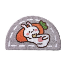 Cartoon Floor Mat Soft Imitation Cashmere-carrot pillow