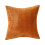 Corduroy Pillow Cover 45x45cm Square Soft Comfortable-Orange 1