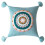 Boho Knitted Throw Pillow for Case with Tassels-Aqua green 1