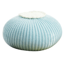 Nordic Style Hand Knitted for Seat Cushion Cute-Aqua green