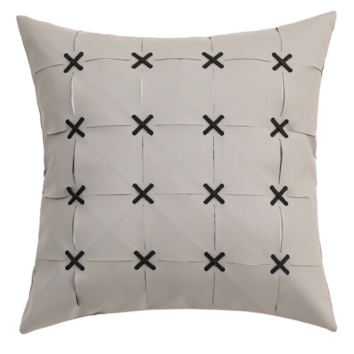 Modern Geometric Throw Pillow for Case Woven Imitation-grey