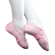 Ballet Shoes For Women Kids Toddlers, Soft Split Sole Dance Shoe With Adjustable Elastic Band Breathable Canvas Ballet Flats Suitable For Ballet Jazz