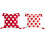 Heart Tufted Tassel Pillowcase Cotton-White red heart 2
