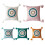 Boho Knitted Throw Pillow for Case with Tassels-Aqua green 2