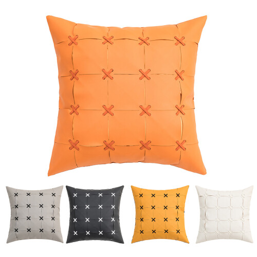 Modern Geometric Throw Pillow for Case Woven Imitation-grey 2