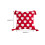 Heart Tufted Tassel Pillowcase Cotton-White red heart 4