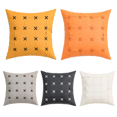 Modern Geometric Throw Pillow for Case Woven Imitation-grey 1