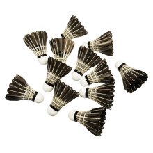 High-Grade Feather Badminton Shuttlecocks, Solid Cork Head For Unmatched Performance And Longevity, Ideal For Indoor Outdoor Sports And Professional T