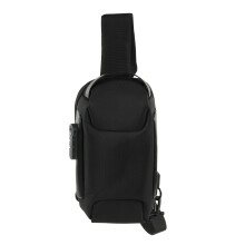 Anti Theft Sling Backpack With USB Charging Port Waterproof Oxford Fabric Bag For Men And Women Multi Storage Area Crossbody Adjustable Shoulder Strap