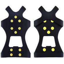Grampos de gelo para botas e sapatos, grampos de borracha para caminhada com garras agressivas para neve e gelo, sobrecalçados antiderrapantes com