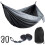 Διπλές αιώρες φορητές αιώρας κάμπινγκ, άνετη αιώρα καμβά με ύφασμα υψηλής 2