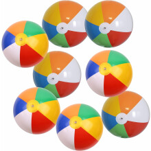 Inflatable Rainbow Color Pool Toys, Beach Balls For Unforgettable Summer Party Supplies, PVC Premium Quality Ensures Durability And Safety, Ideal For