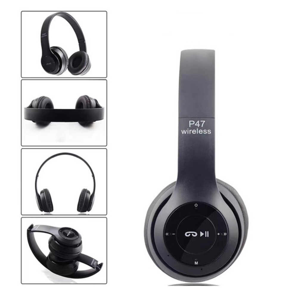 Wireless Rechargeable Bluetooth Over-Ear Headphones, High Quality Sound With Hi-Fi Stereo Audio And 40Mm Drivers, Bluetooth 5.0 Foldable Headset With 9169997263179